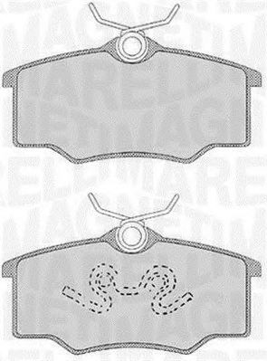 MAGNETI MARELLI 363916060531 -  Комплект тормозных колодок, дисковый тормоз